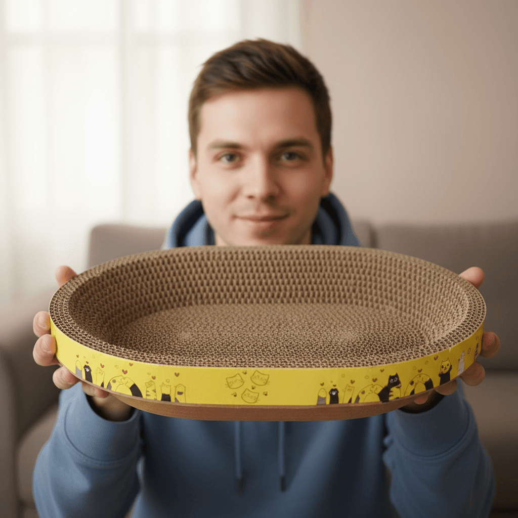 Drapak i legowisko 2w1 dla kota – Komfort i ochrona mebli w jednym 🐾