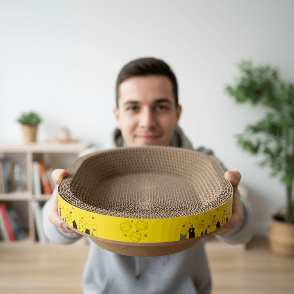 Drapak i legowisko 2w1 dla kota – Komfort i ochrona mebli w jednym 🐾