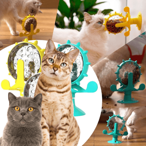 Interaktywna zabawka dla kota z dozownikiem karmy 😺