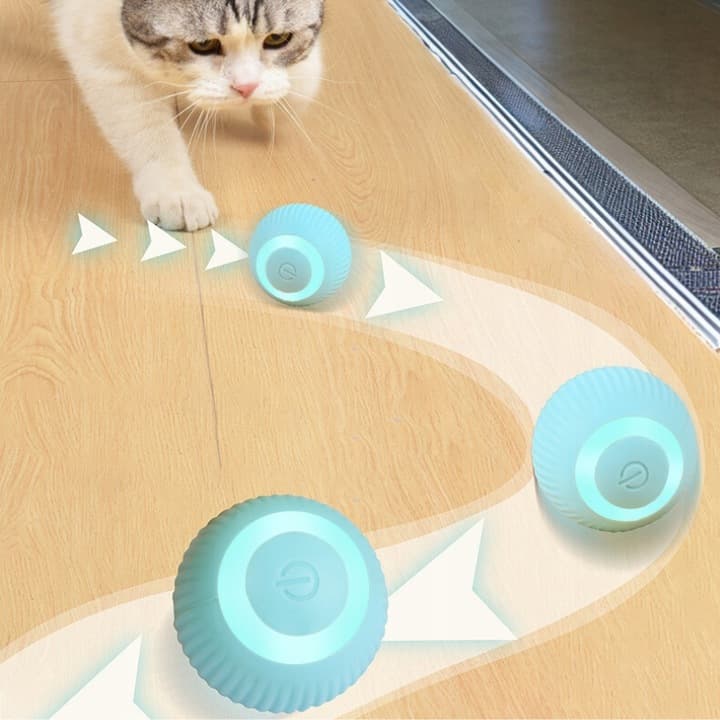 Samobieżna ładowana przez USB piłka dla kota 😺