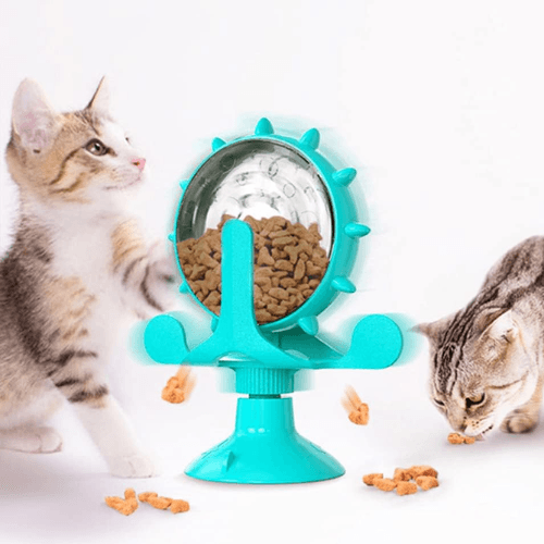 Interaktywna zabawka dla kota z dozownikiem karmy 😺