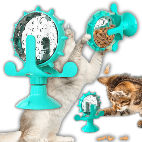 Interaktywna zabawka dla kota z dozownikiem karmy 😺