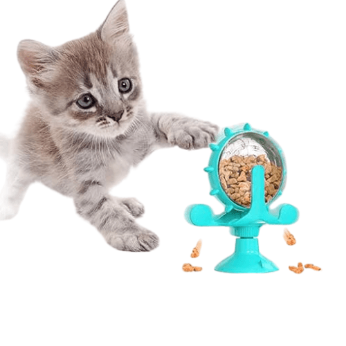 Interaktywna zabawka dla kota z dozownikiem karmy 😺